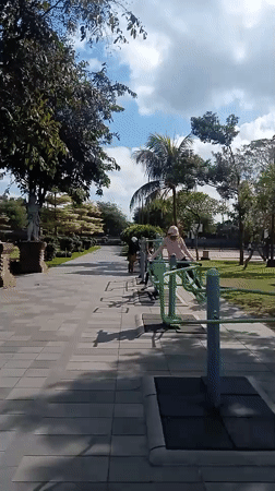 Coastal and urban snapshots across an Indonesian day