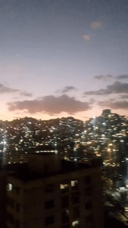 Evening documented in Caracas residential neighborhood, May 2026