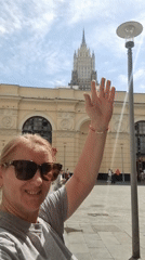 Street-level summer morning wander through central Moscow