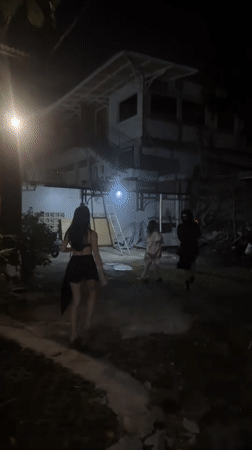 Nighttime gathering observed in North Kuta yard