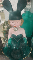 Decorative bunny-eared figurine documented in Yekaterinburg, Russia