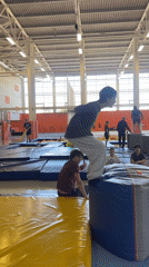 Young Athletes Practice Gymnastics at Krasnoyarsk Training Facility
