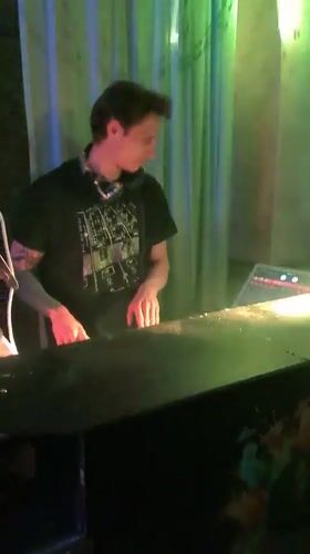 DJ performs at club venue in Podgorica