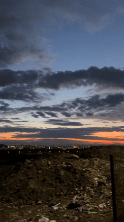 Twilight scenes documented across Yerevan during evening transition