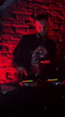 DJ performs at red-lit venue in Moscow