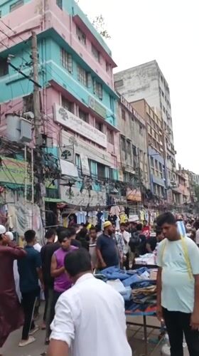 Morning market activity documented across multiple Dhaka locations