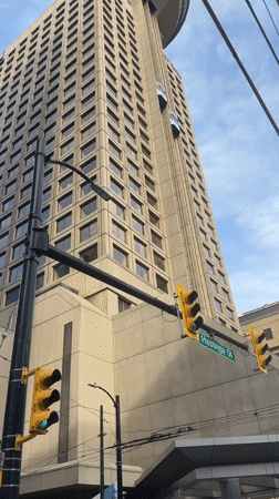 Downtown Vancouver architecture documented during early morning walkthrough