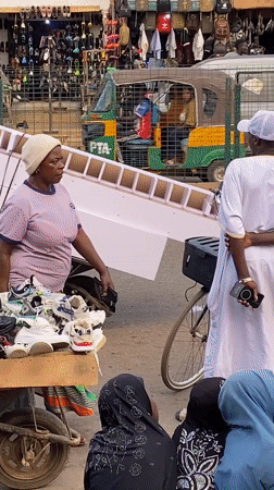 Daily market activity captured in Bukuru, Nigeria streets