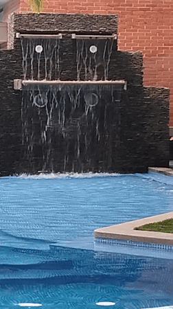 Swimming pool facility documented in Valencia, Venezuela