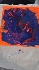 Art session produces paintings and mask in Los Angeles