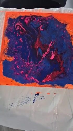 Art session produces paintings and mask in Los Angeles