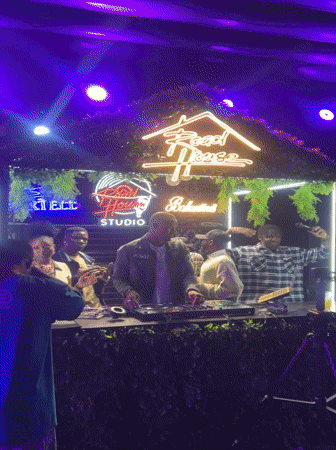 Nighttime DJ event held at Road House Studio, Howayi