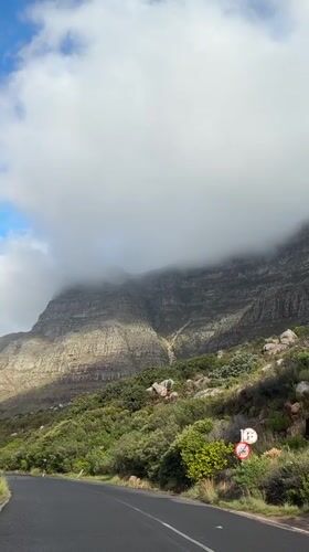 Table Mountain scenes captured during afternoon run in Cape Town