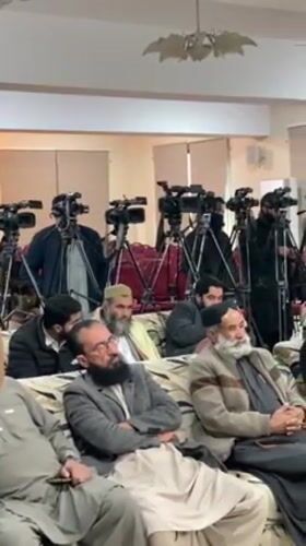 Press conference held at Quetta Press Club with traditional ceremonies