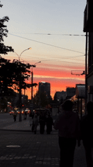 Sunset captured on video in Voronezh, Russia