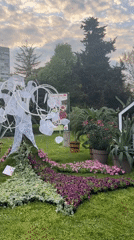Floral art exhibition documented in Burgas Bulgaria park