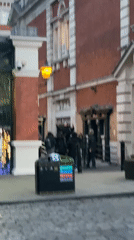 Small groups gather across central London evening hours