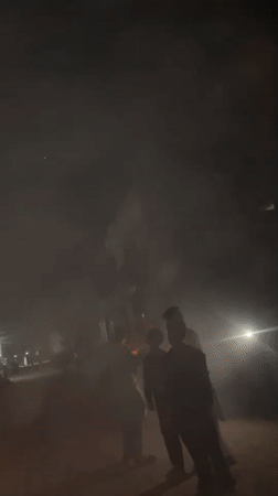 Traditional celebration with fireworks observed in Karamsar, Pakistan