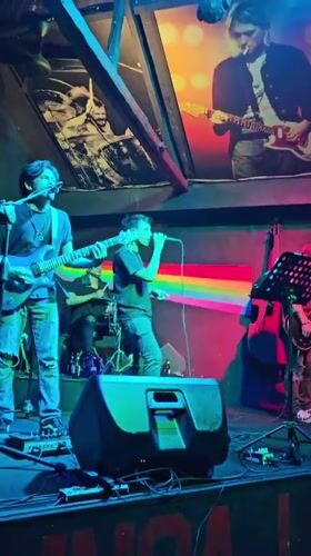 Live band night at Linga Longa, Denpasar, with a birthday surprise