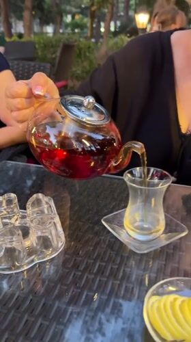 Evening tea and Baku nightlife in Sabail Raion