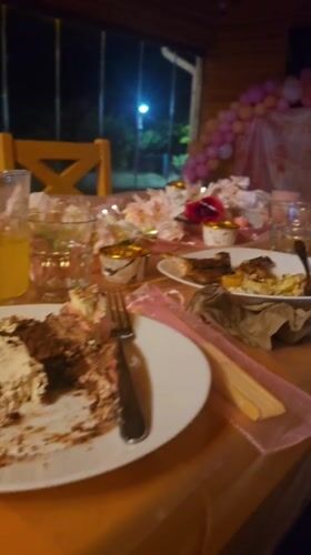 Post-dinner table scene at a Simeonovo dining venue