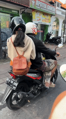 Late-night motorcycle traffic observed on North Kuta roads