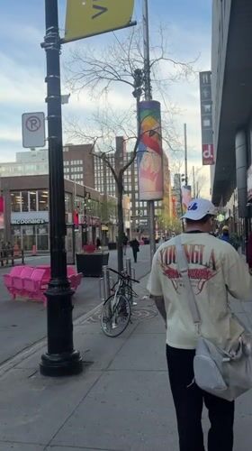 Evening pedestrian activity and gym interior observed in Montreal