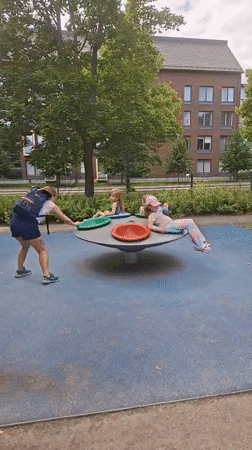 Kids' playground in full swing, Lahti, Finland