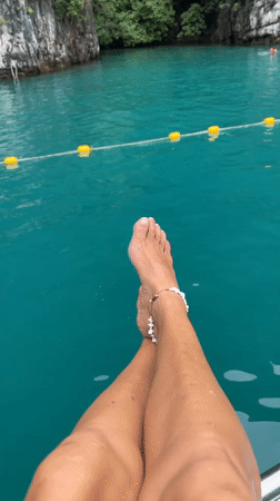 Snorkeling and drifting by Ao Nang's limestone cliffs