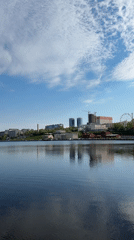Early morning fishing and waterfront leisure in Izhevsk, Russia