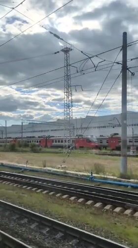 Lastochka commuter train at Nizhny Novgorod station