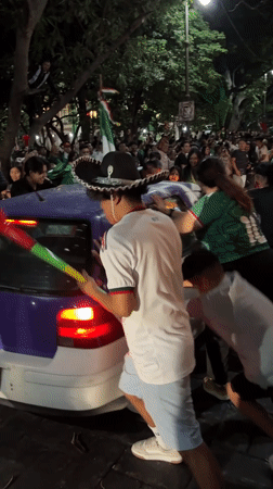 Cuernavaca streets erupt in Mexico football celebrations