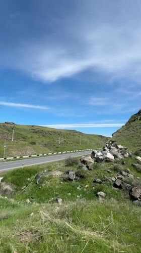 Spring morning captured in Armenian countryside near Bagravan