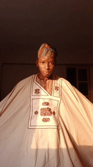 Man in traditional attire documented indoors in Lagos