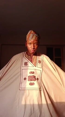 Man in traditional attire documented indoors in Lagos