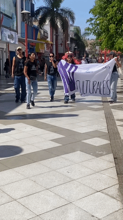 Arica residents protest cultural cuts, dog walks in shoes