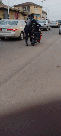 Busy street activity captured in Jos, Nigeria