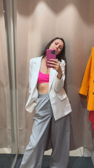 Woman takes dressing room selfie in Moscow