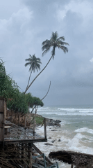 Stormy morning captured at Ahangama beach, Sri Lanka