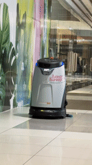 Cleaning robot operates in Sofia shopping mall