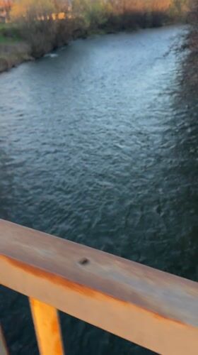 Evening scenes captured along river and streets in Busmantsi