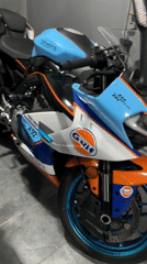 Custom motorcycles spotted indoors in Cordoba early morning