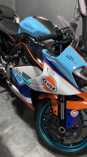 Custom motorcycles spotted indoors in Cordoba early morning