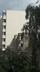 Pizza delivery and spring scenes in cloudy Vilnius