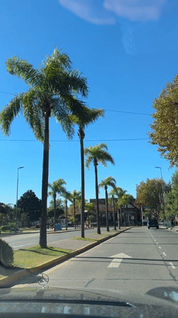 Routine drive and walk documented through Tigre, Argentina streets