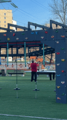 Early morning fitness activities recorded at Moscow park