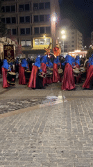 Traditional religious procession draws crowds in Soria, Spain