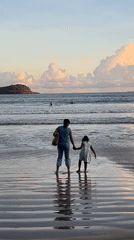 Sunset beach moments captured along Galle, Sri Lanka coastline