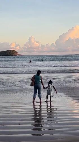 Sunset beach moments captured along Galle, Sri Lanka coastline