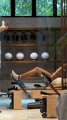 Morning Pilates sessions documented at General Luna wellness studio